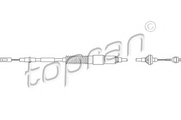 VW 357 721 335 Clutch Cable